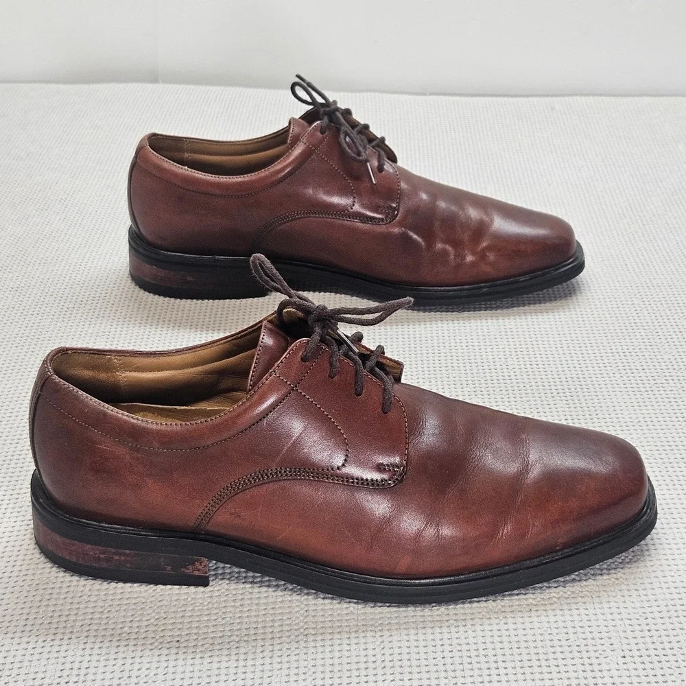 Florsheim Comfortech DM2 Brown Leather‎ Derby Dress Shoes Mens 12 D 18292-03